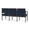 Lesro Lenox 3 Seat Tandem Seating W/ Arms, 64.5 in W 24.5 in L 32 in H LS3103 - alternate 2